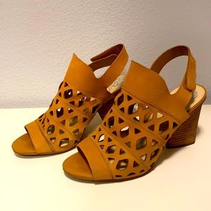 Vince Camuto heeled cut out booties